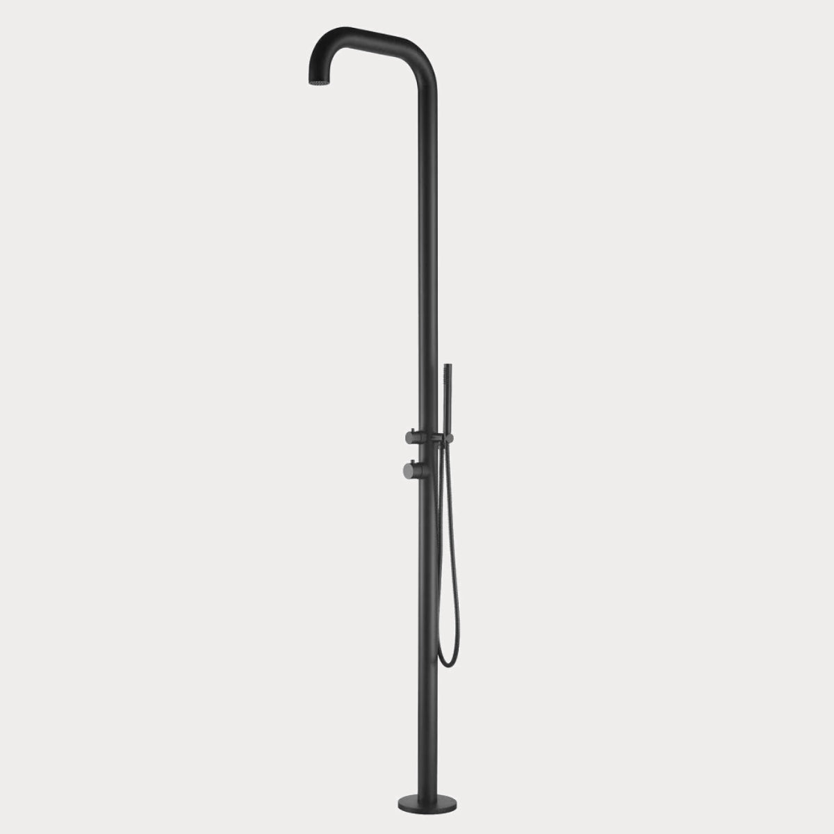 Stellar Astra Shower - Matte Black 316, Freestanding, Garden, Inox, Marine Grade, Outdoor, Shower, Stainless Steel